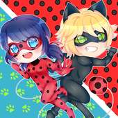 Ladybug And Cat Noir Chibi