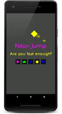 Neon Jump: Free Arcade Game Screen Shot 0