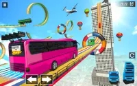 Autocarro jogos rampa dublês: ônibus de condução Screen Shot 1