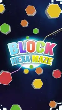 Block Hexa Maze Space: Puzzle Game Screen Shot 0
