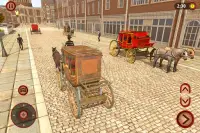 Horse Cart Taxi Drive 2021: Horse Racing Games Screen Shot 9