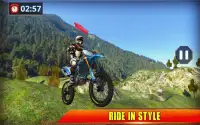सड़क से हटकर बाइक रेसिंग खेल : बाइक स्टंट खेल Screen Shot 5