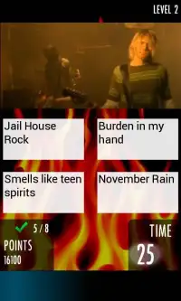 Rock Quiz 2 - music trivia Screen Shot 1