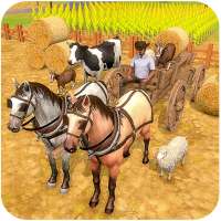 trasporto agricolo di carretti a cavallo