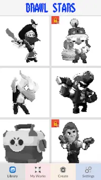 Brawl Stars Pixel Art Color Screen Shot 2