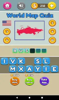 Fun Quizzes - World Map Quiz Screen Shot 9