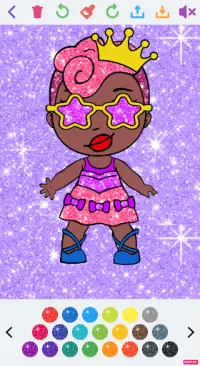 Doll Dress Up and Coloring Game for girls Screen Shot 5