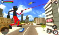 Stickman Rope Hero- Superhero Crime Game Screen Shot 3