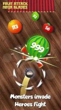 Fruit attack - Ninja blades Screen Shot 2