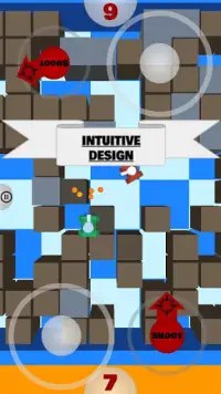Tanks 3D for 2 players on 1 device - split screen Screen Shot 1