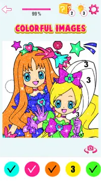 Kawaii Anime & Manga Color By Number Anime Paint Screen Shot 2