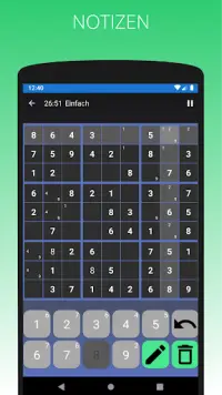 SUDOKU - Kostenlose Offline Sudoku Screen Shot 1