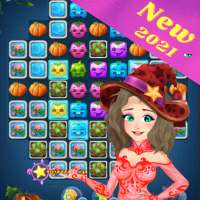 Witch Fruit Crush: Sweet Fruit Match 3 - Puzzle