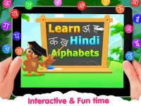 हिंदी अक्षर सीखें - हिंदी अक्षरों सीखना Screen Shot 3