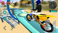 Motocross Playa Saltando 2 Screen Shot 2