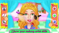 Salon de maquillage de poupée de mode: jeux de spa Screen Shot 0
