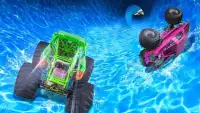 Water Slide: Monsture Truck 4*4 Mega Game Screen Shot 2