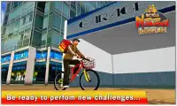 Bicycle Pizza Delivery Boy Sim Screen Shot 1