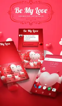 Be My Love Animated Keyboard + Live Wallpaper Screen Shot 0