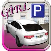 Mädchen  Auto  Park 3D