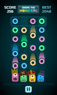 Swipe The Monsters - Idle Match 2 Color Puzzle Screen Shot 0
