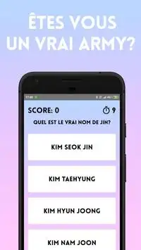 BTS Army Quiz Screen Shot 5
