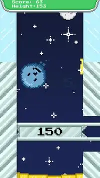 Blue Bouncy Rising - Skill Game Screen Shot 3