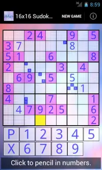 16x16 Sudoku Challenge HD Screen Shot 1