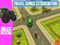Crush zombies in this Truck driving simulator Screen Shot 14