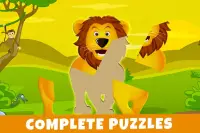 Savanna - Puzzles and Coloring Games for Kids Screen Shot 5