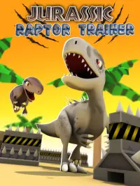 Dino Jurássico: Blue Raptor Trainer Race Game Screen Shot 8