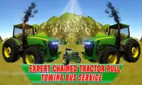 Expert Chained Tractor Pull : Towing Bus Service Screen Shot 0