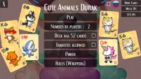 Cute Animals Durak - Russian Cards Game Screen Shot 0