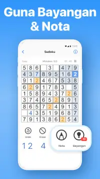 Sudoku - teka-teki otak Screen Shot 2