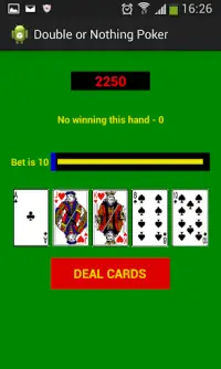 Double or Nothing Poker Screen Shot 0