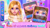 Rainbow Unicorn Hair Salon Screen Shot 2