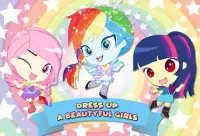 Mini Ponies Cầu vồng Pinkie Dress Up Screen Shot 0