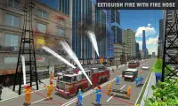 pompiere camion simulatore: salvare Giochi Screen Shot 1