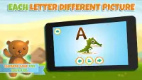 子供のためのアルファベットと文字を学ぶ Screen Shot 1