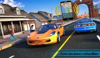 Желтая кабина американского таксиста 3D такси игры Screen Shot 9