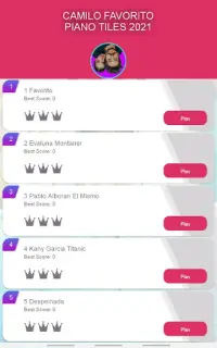 Camilo Favorito Piano Tiles 2021 Screen Shot 6