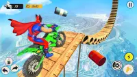 Superhero Stunts Bike Racing 2021 Screen Shot 0