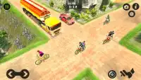 Kids BMX Bicycle Taxi Sim - Uphill Bicycle Racing Screen Shot 1