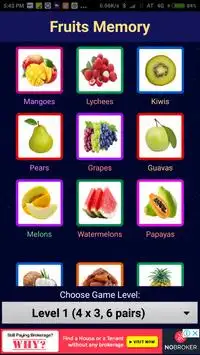 Fruits Memory Screen Shot 1