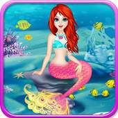 Girls permainan Mermaid spa