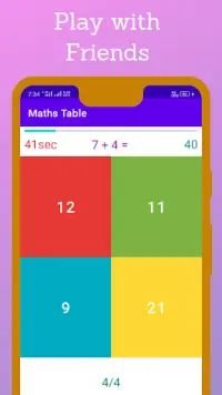 Maths Table - Maths table & Quiz Table Screen Shot 4