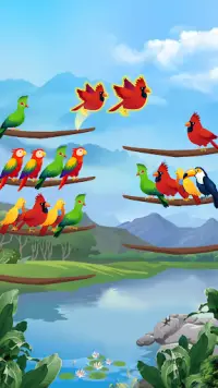 Bird Sort - Color Puzzle Screen Shot 1