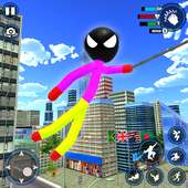 Spider Stickman Rope Hero - Vegas Crime Simulator