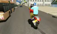 moto rider racing - corredor de la de la carretera Screen Shot 0