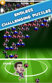 Bubble Soccer Shooter Games Screen Shot 2
